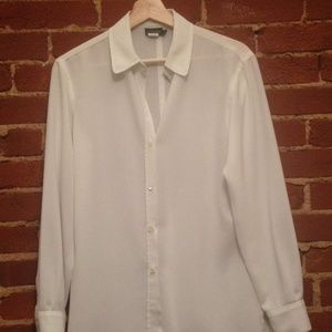 White Vintage J.Crew Button Down Shirt